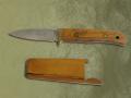 Custom Handmade Neck Knife With Wooden Sheath