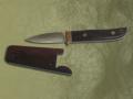 Custom Handmade Neck Knife With Wooden Sheath